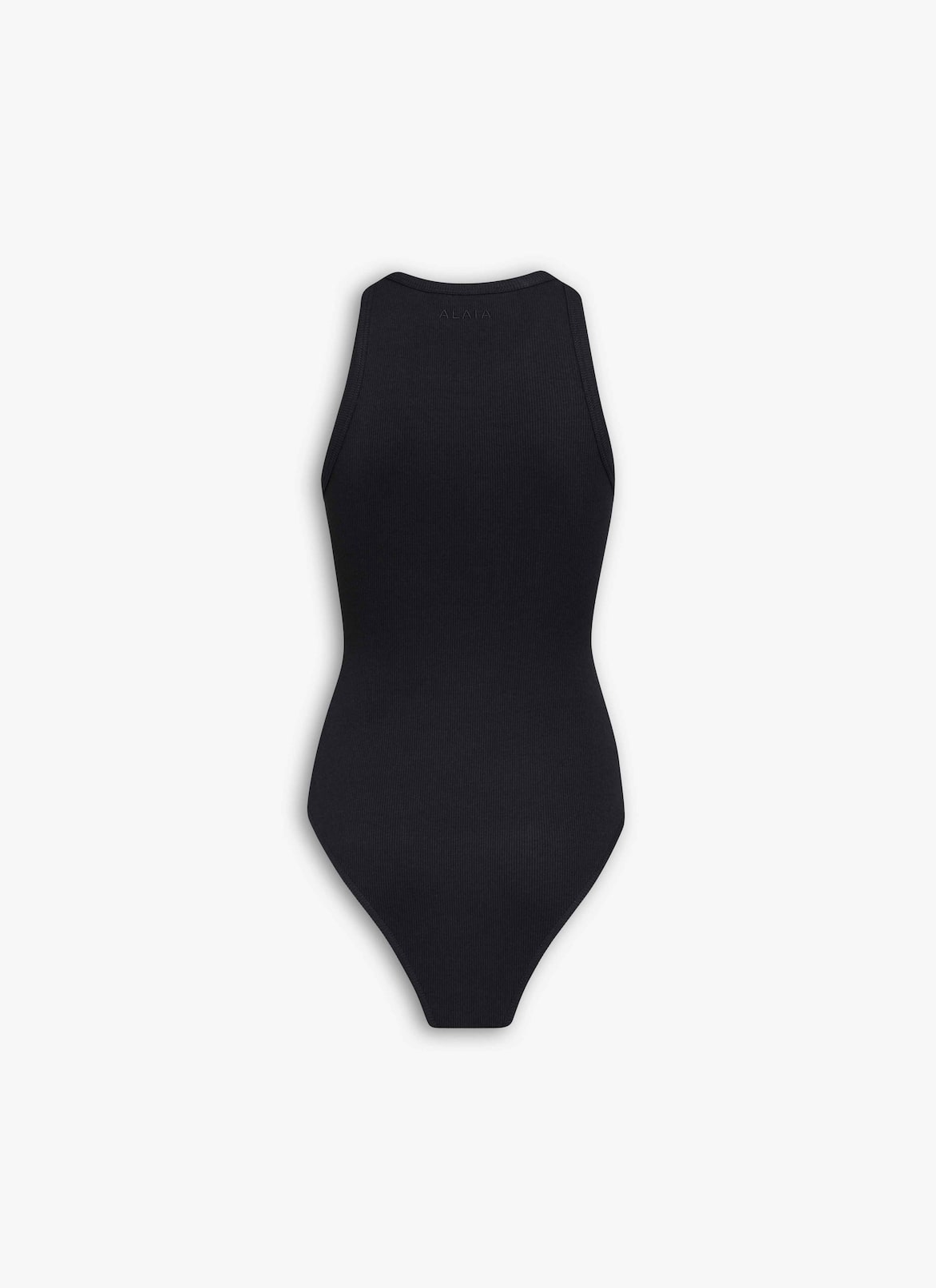 BODY EN JERSEY CÔTELÉ ALAÏA BODY EN JERSEY CÔTELÉ NOIR